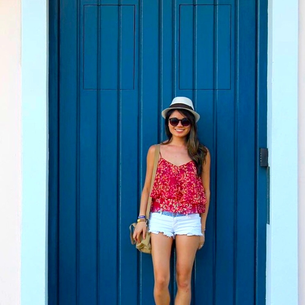 Abercrombie White Denim Shorts